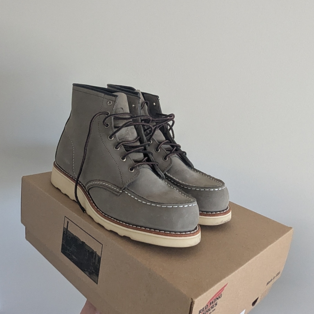 red wing shoes heritage charcoal chinook moc toes boots